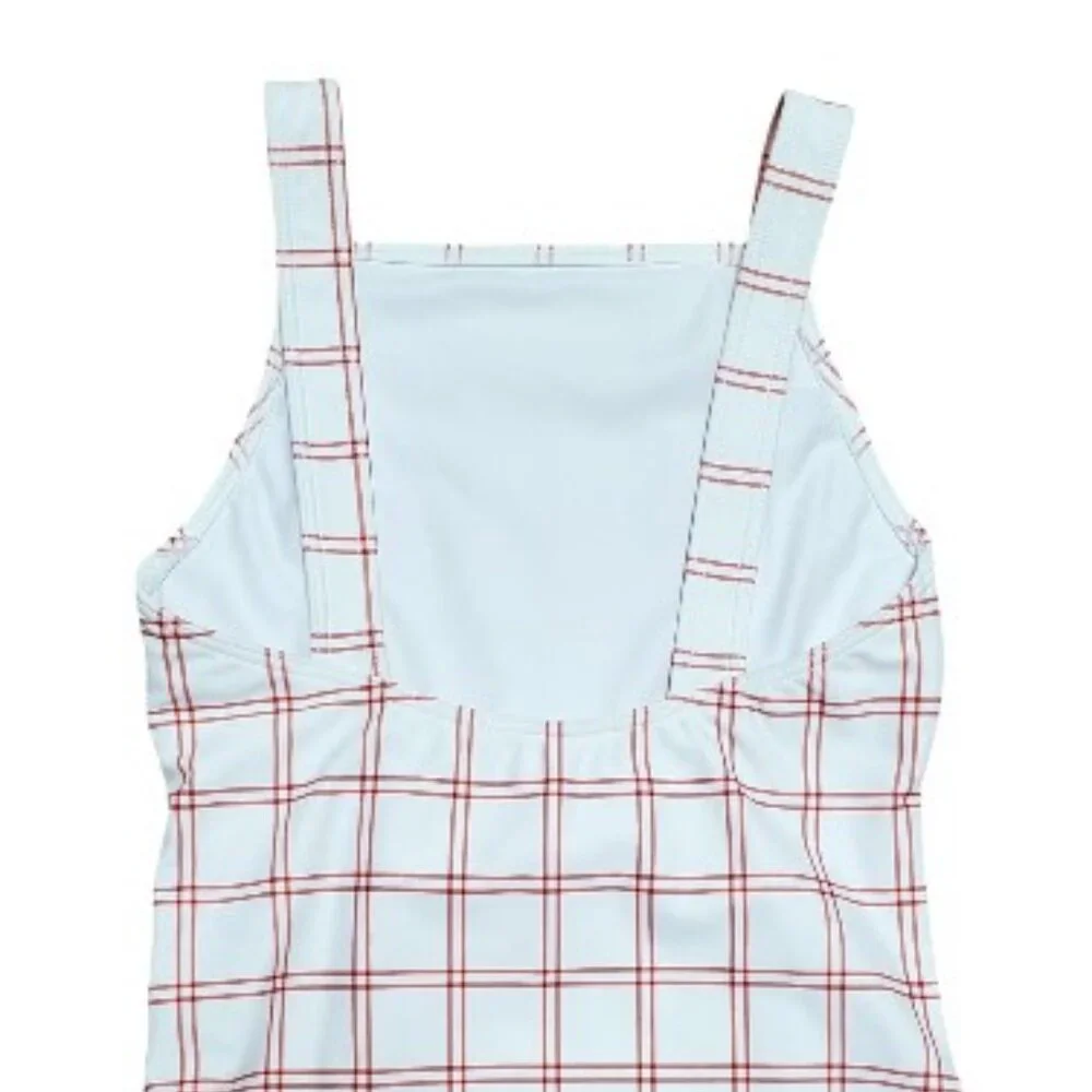NWOT Minnow Red and White Swimsuit Size 9-10 One Piece - Picture 5 of 7